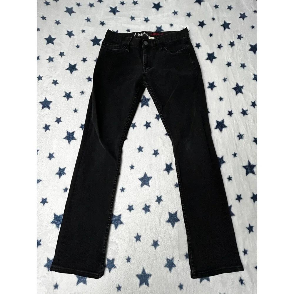 A. Reynolds Alameda Fit Mens Black Jeans 30x30 Straight Stretch Denim Pants